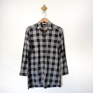 Alice & Olivia Plaid Shirt Dress preowned size Medium
